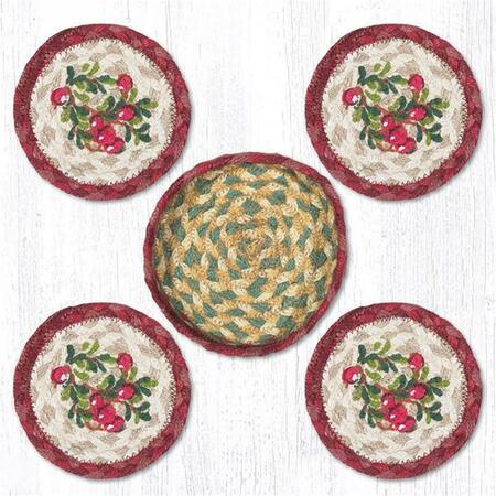 CAPITOL IMPORTING CO 5 in. Cranberries Coaster Set 29-CB390C